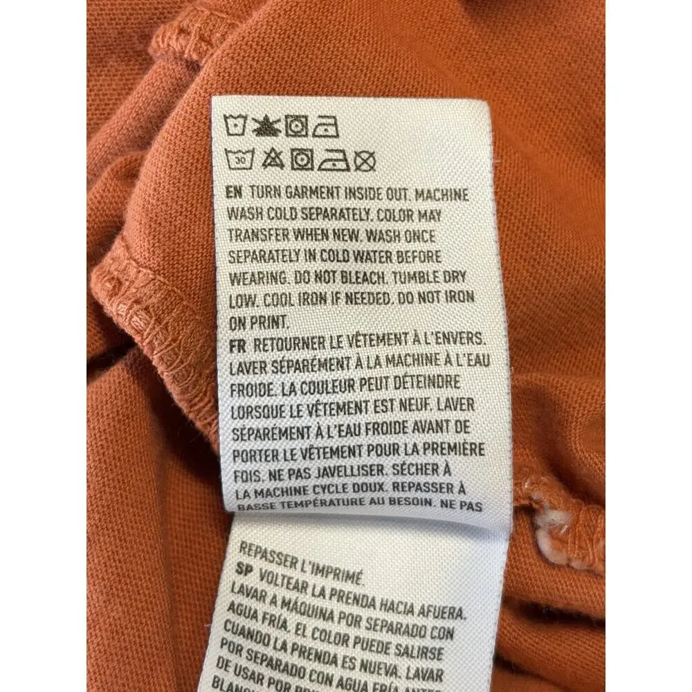 American Eagle Womens Orange Disney Graphic T Shirt Small Comfort Relaxed Casual - Picture 8 of 8